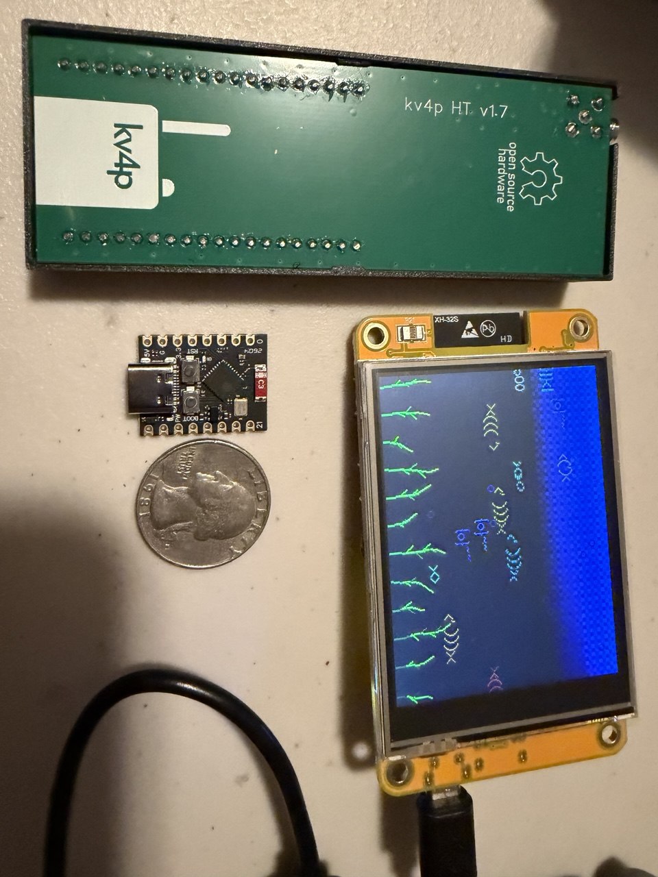 Three ESP32 devices